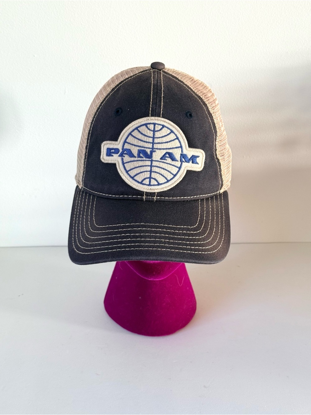 Pan Am Snapback Mesh Cap Trucker Hat Malibu Shirts Vintage